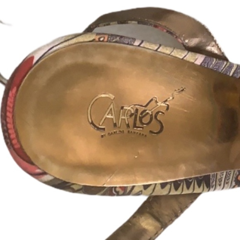 Carlos Santana Cork Platform Heels Sz 10-10.5 - Picture 6 of 7